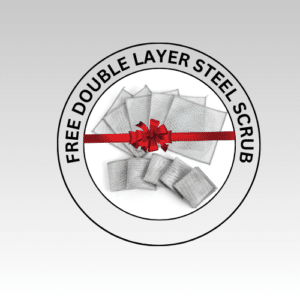 FREE DOUBLE LAYER STEEL SCRUB