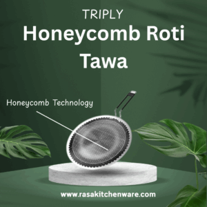 RASA TRIPLY HONEY COMB TAWA  | SAS METAL | INDUCTION AND GAS FRIENDLY | LIFETIME WARRANTY